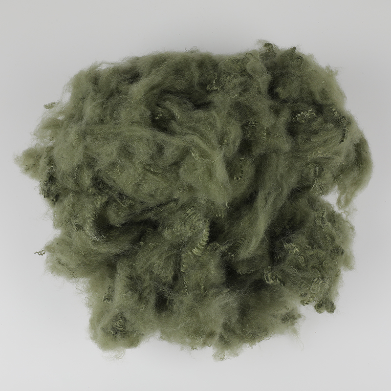 Gentian Stapel Poliester Berputar Greenwool Tentera Darat 3D×64mm